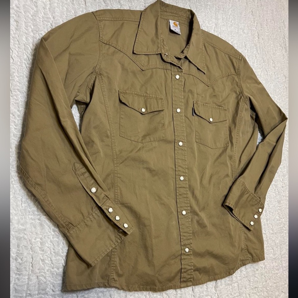 Women’s Carhartt Pearl Snapdown- Tan